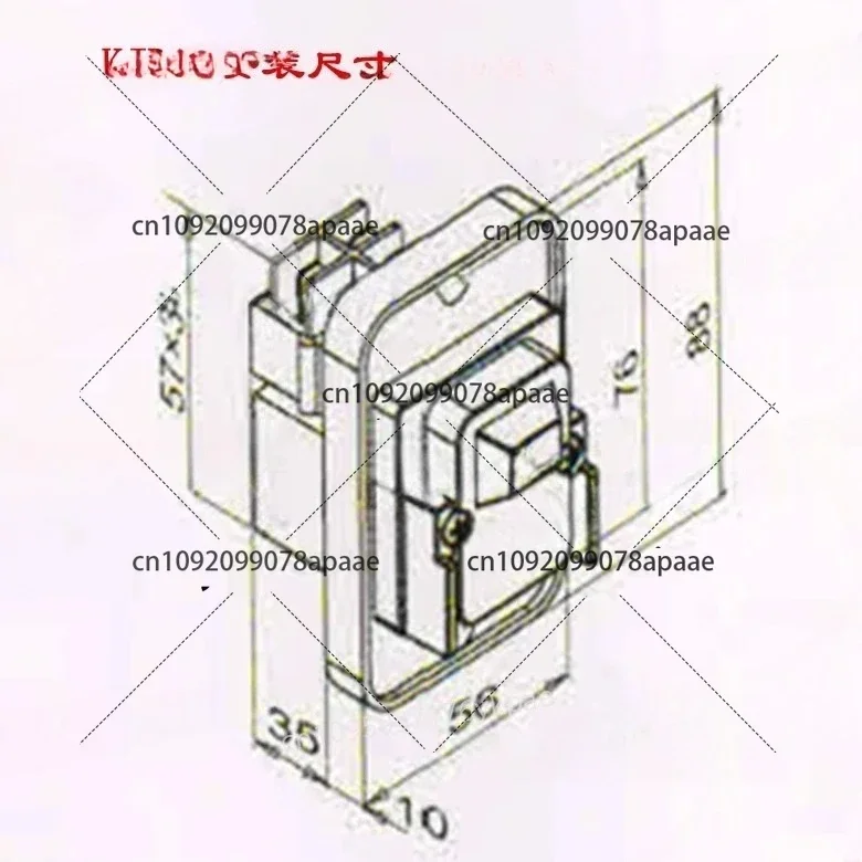 مفتاح كهرومغناطيسي، مفتاح زر مغناطيسي KJD12 12A 220V مقاوم للماء ومقاوم للانفجار، مشغل مغناطيسي KJD18 #6