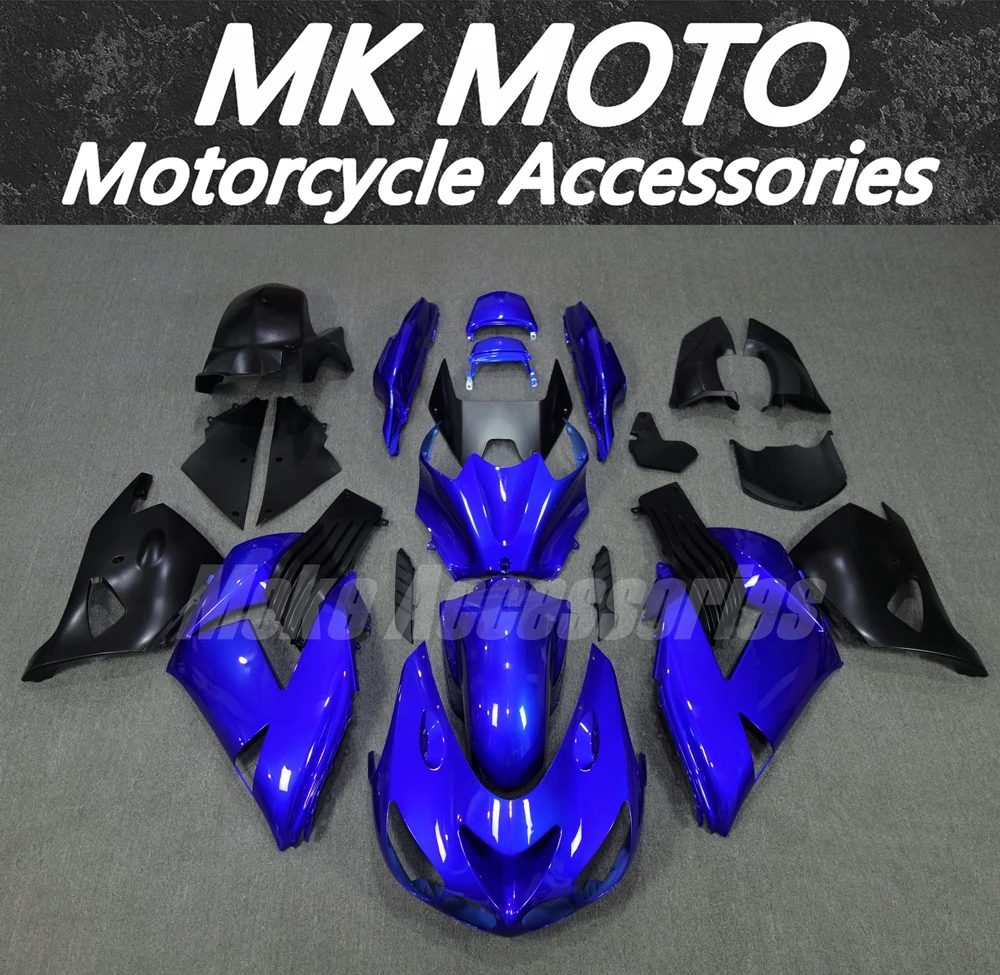 

Motorcycle Fairings Kit Fit For Ninja zx-14r 2006 2007 2008 2009 2010 2011 Bodywork Set High Quality ABS Black Bule