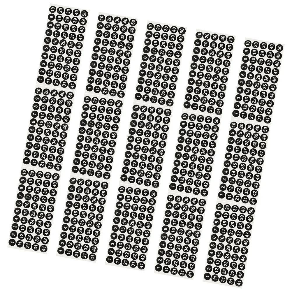 

Number Stickers Round Digital Labels For Classification Adhesive Number Decals Self-Adhesive Numbering Labels For Office