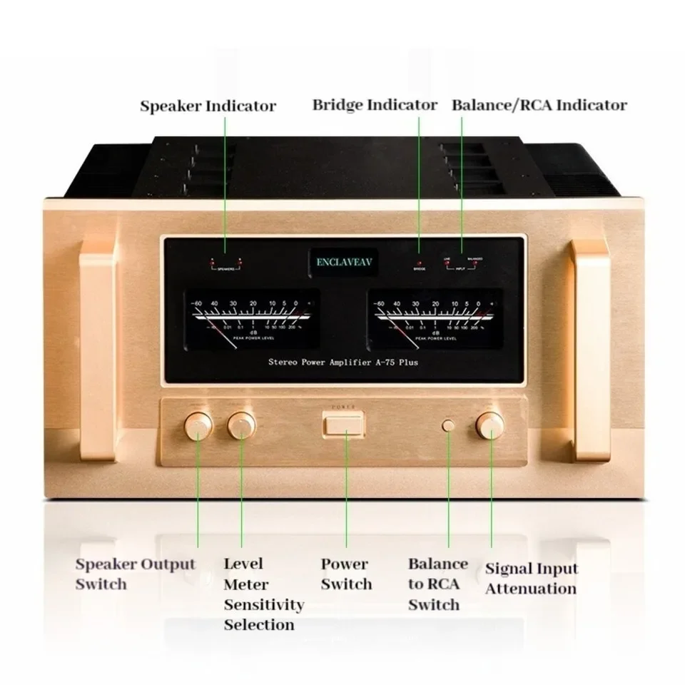 YU-07 Clone Study Accuphase A75 PLUS 200W*2 Hifi Amplifier Audiophile-grade High-power High-end Fully Balanced Pure Class a