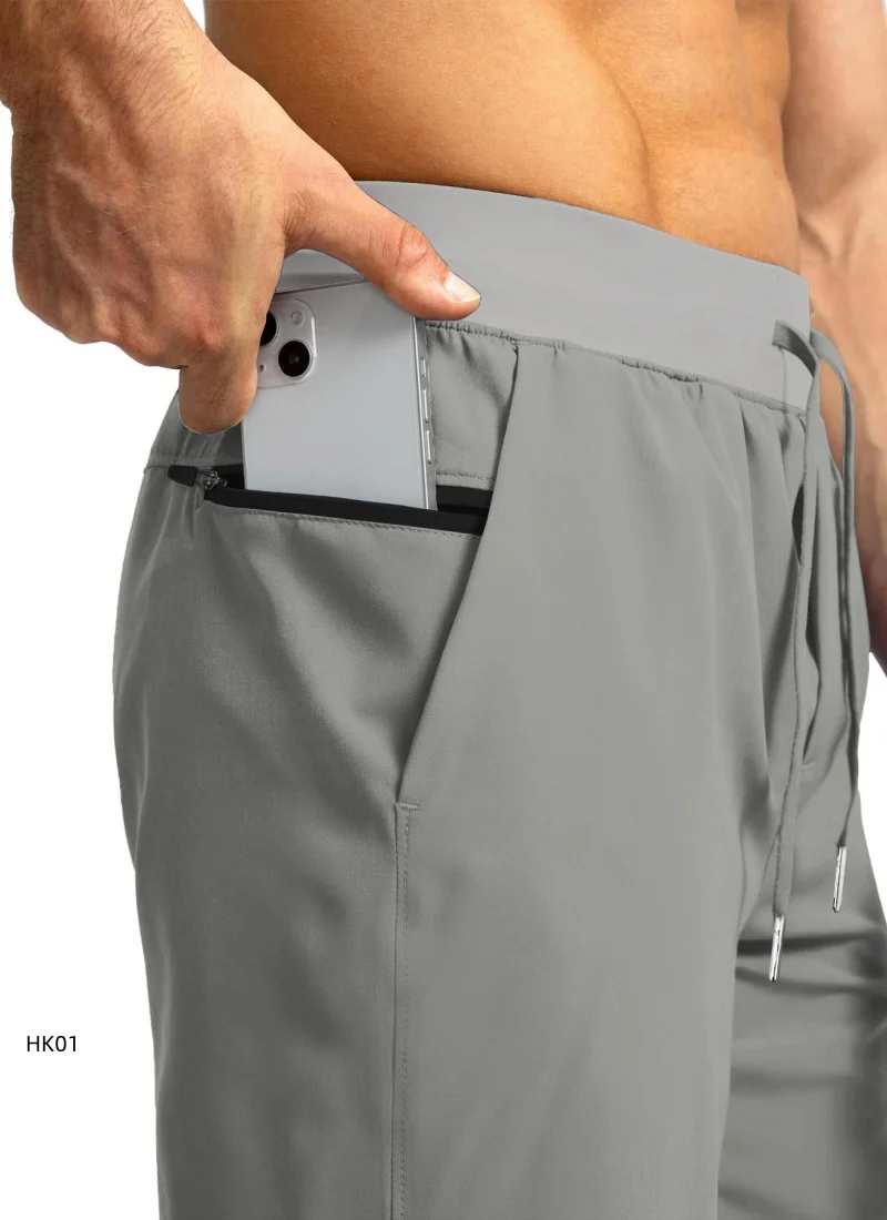 2026 Summer New Men's Solid Color Sports Shorts Outdoor Gym Fitness Training Running Loose and Comfortable Beach Shorts