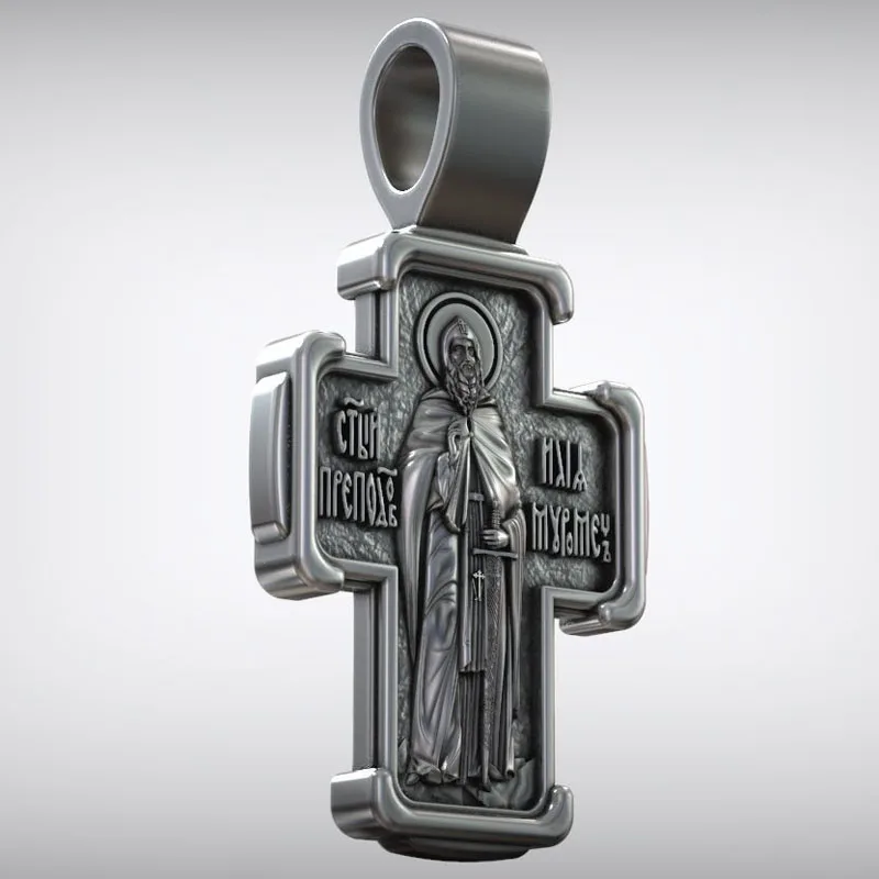 12g This 925 silver cross embodies Orthodox faith protection to fortify your spirit Pendant Customized 925 SOLID STERLING Silver