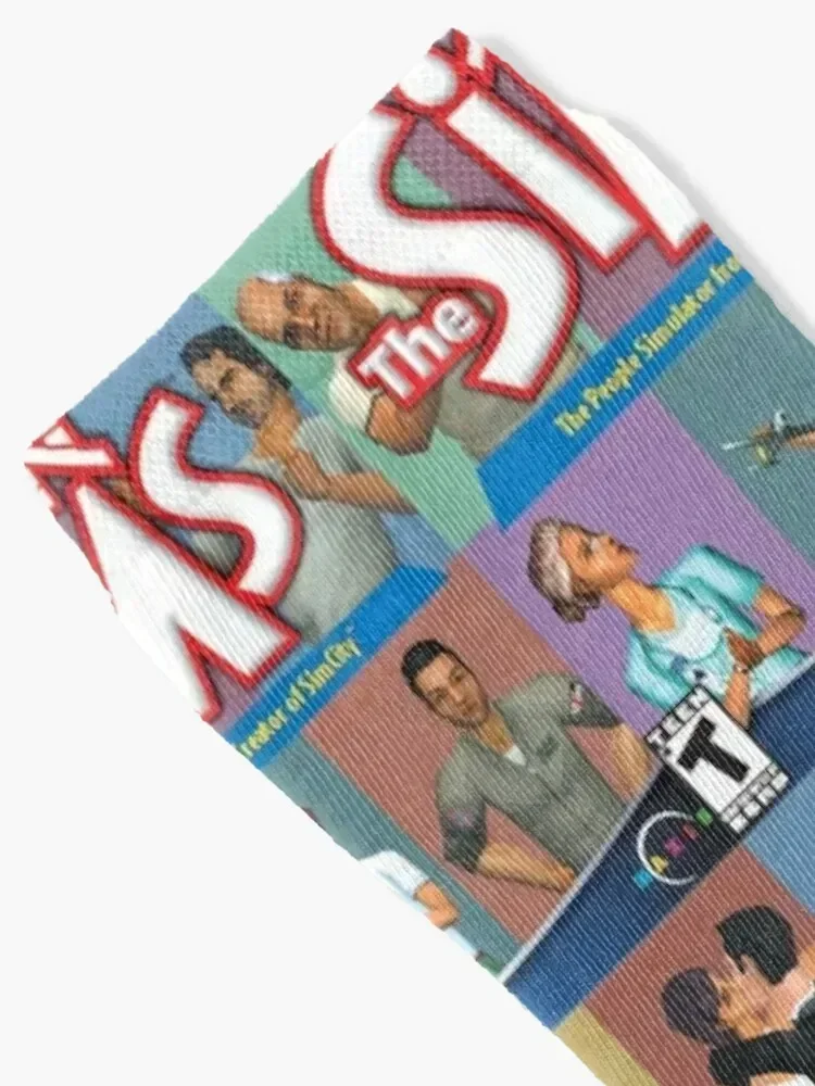 Sims 1 Box Art Socks Novelties Floor جوارب قطنية للرجال والنساء