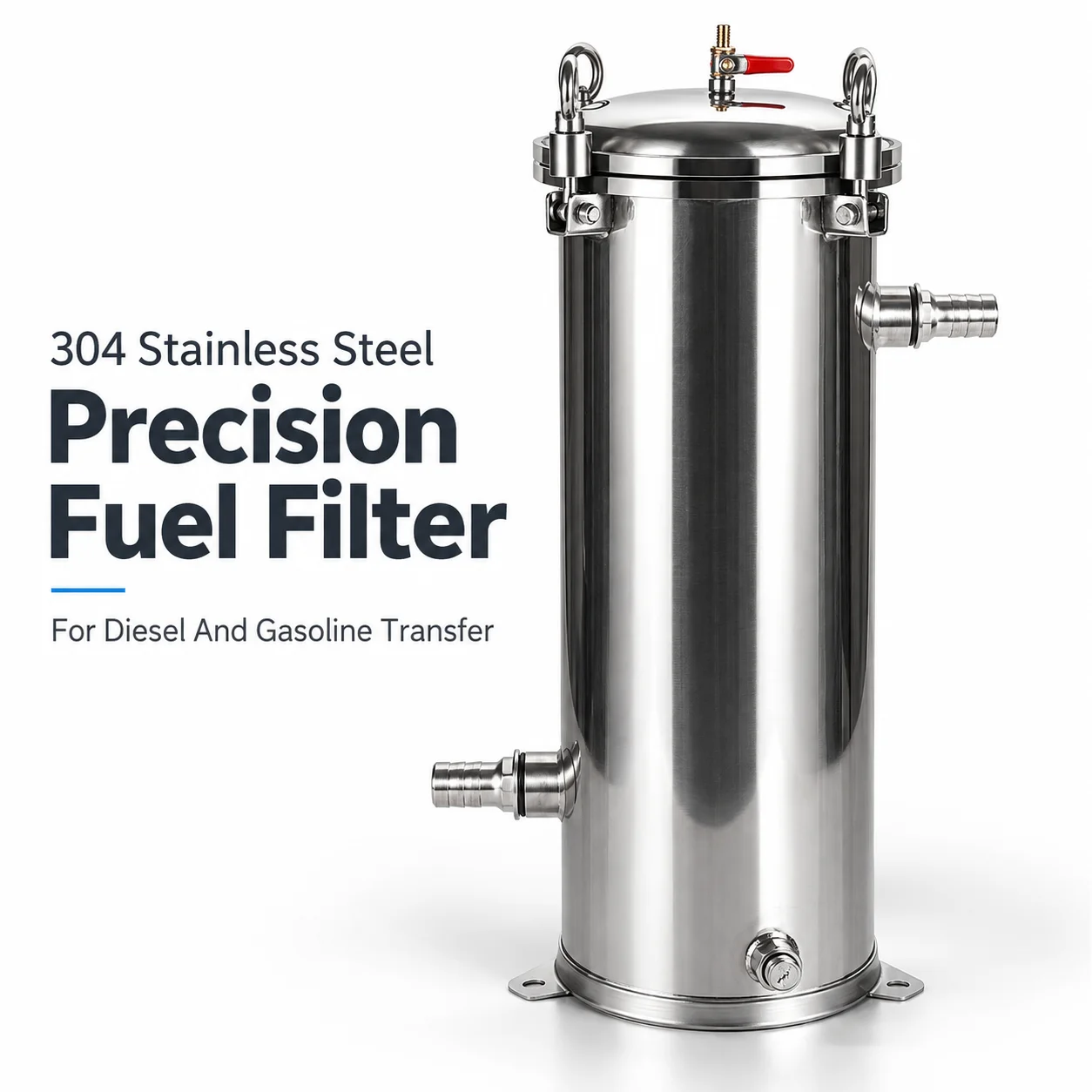 AOLIVIYA Diesel Fuel Filter Housing Stainless Steel Oil Water Separator 1 Inch 1.5 Inch Transfer Pump Filtration