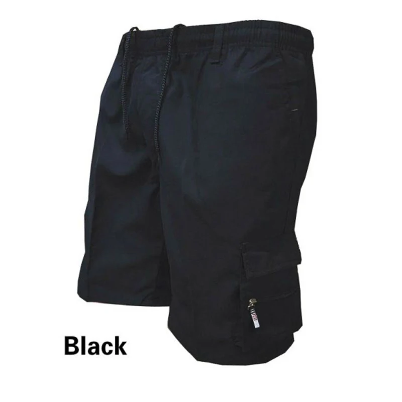 Pantaloncini Cargo traspiranti da uomo 2024 pantaloncini Multi-tasche da uomo pantaloni corti da lavoro larghi tuta corta da spiaggia estiva Casual