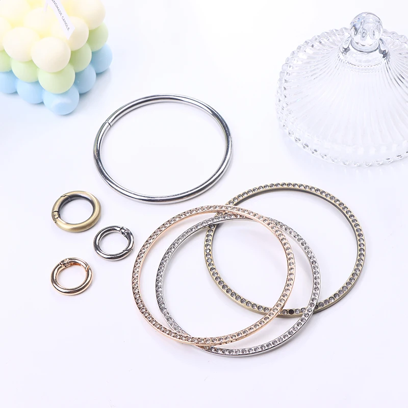 Round Metal Handbag Handle Frame For Bag Handles Replacement Purse DIY Making Purse Hardware Accessories