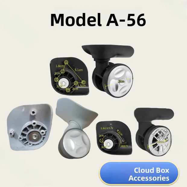 عجلات هادئة عالمية لحقائب هونغري A56/A56، عجلات بديلة صامتة لإصلاح وصيانة حقائب السفر وملحقاتها #5