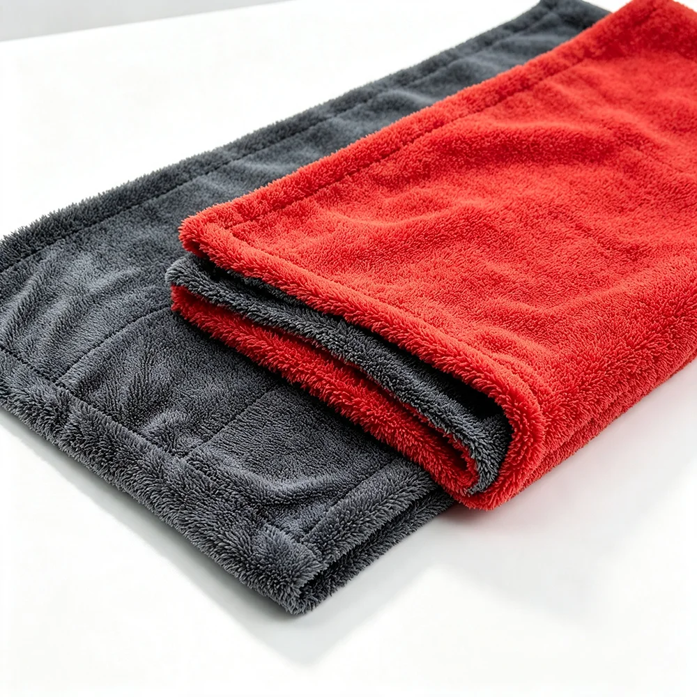 Medium Size Twist Loop Microfiber Car Drying Towel Double Sided No Scratch Auto Motorcycle Wash Detailing Cloth