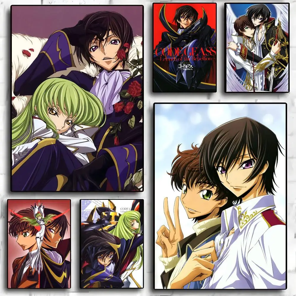 C-Code G-Geass Poster Wall Art Wall Stickers Home Living Room Bedroom Bar Office Decor Prints Personalized Gift