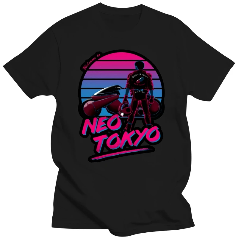 Welcome To Neo Tokyo Akira Hiphop T Shirt Hot Selling Men T Shirt Cotton Big Size Short Sleeve Men T-shirt