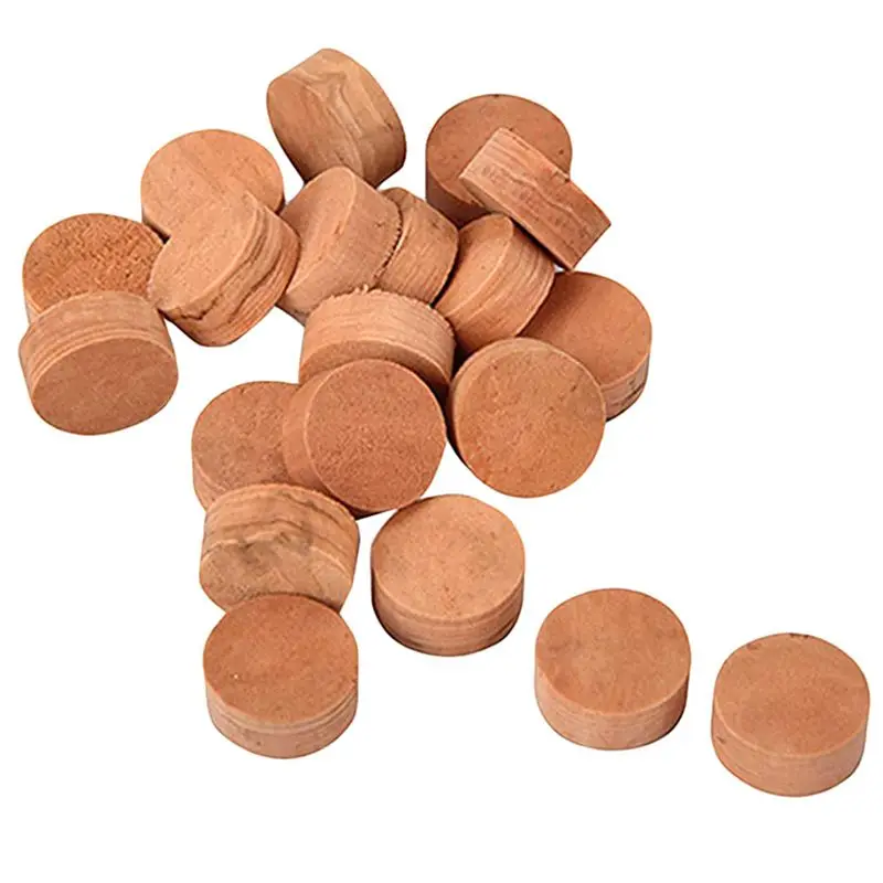AEF6-100Pcs Saxophone Cork Mats Trumpet Cornet Water Key Spit Value Cork Pads For Brass Instrument Parts Repair (Light Brown)