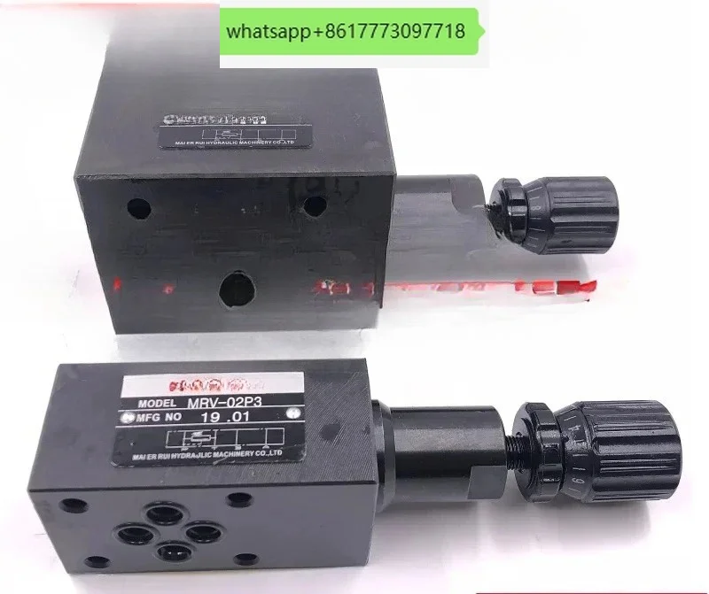 MRV-02P MRV-02A MRV-02B MRV-03P 03B 03A Stacked relief valve, pressure regulating valve