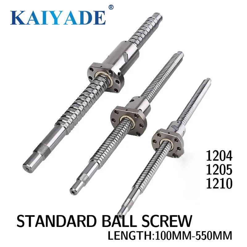 C7 machined SFU1204 SFS1205 SFS1210 100 150 200 250 300 350 400 450 500 550 mm Ball screw with Single Ball Nut