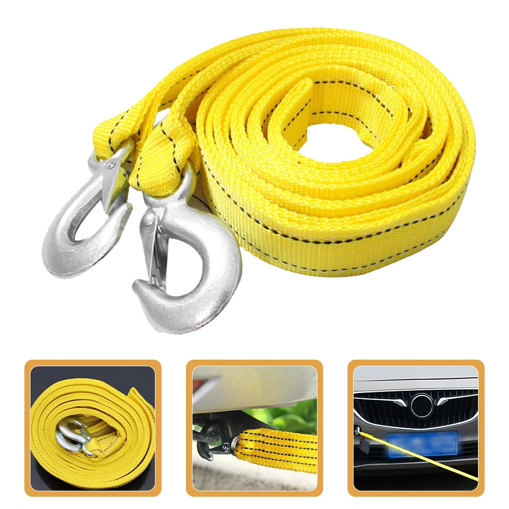 

Car Tow Rope Strap with Hooks Towing Straps Heavy Duty Nylon Trailer Pulling for Truck