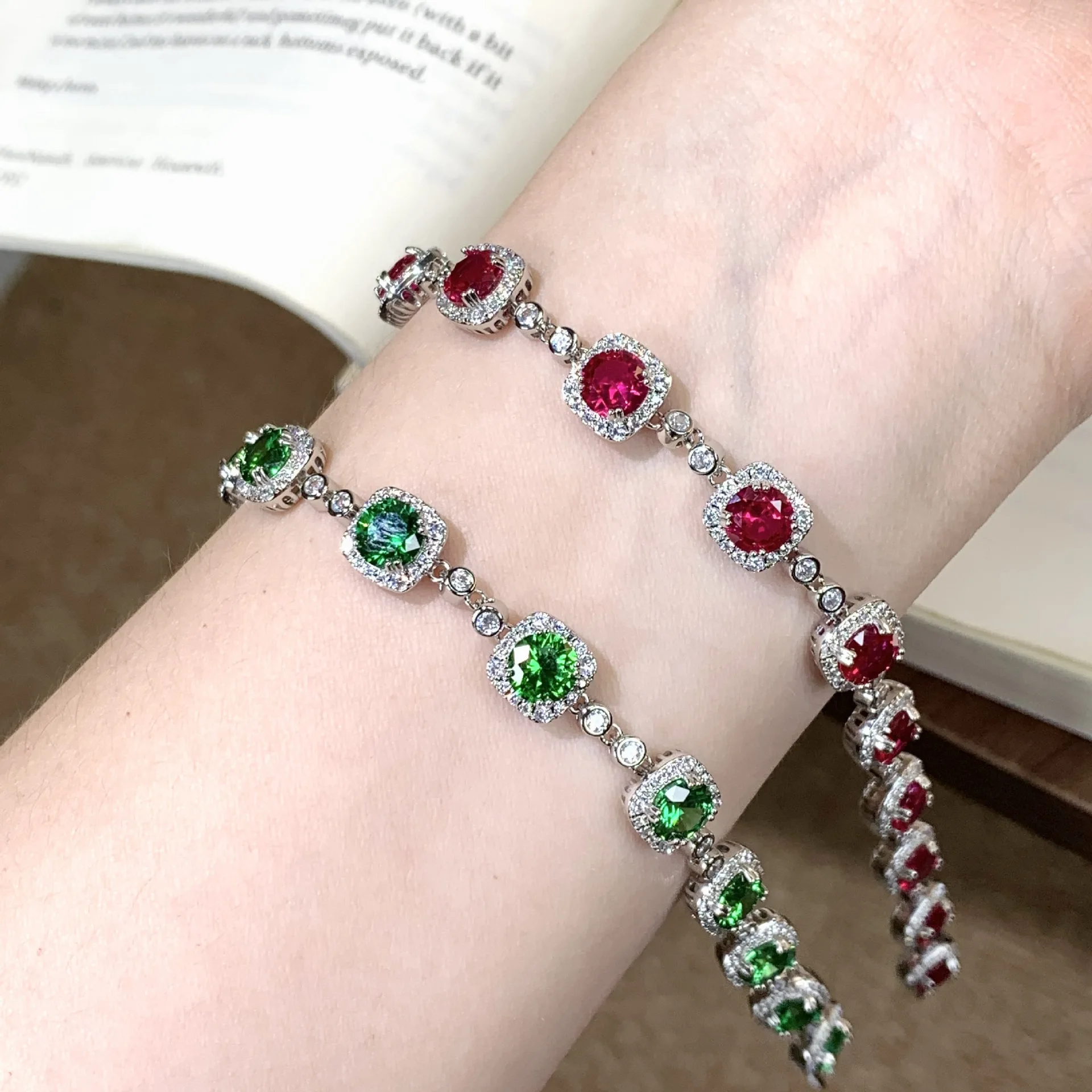 Fashion crafted gemstone bracelet - elegant and luxurious for women, with a touch of sophistication and high fashion appeal.