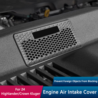 QHCP Car Engine Air Intake Mask Case Cover Air Outlet Trim Protective Cover For Toyota Highlander Kluger 2024 Auto Accessories