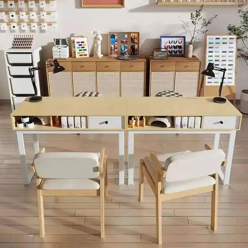 

Manicure Nail Tech Table Tabl Salon Accessories Nails Set Polish Powder Rack Cabinets Folding Cosmetic Màicure Desk Kit Chair