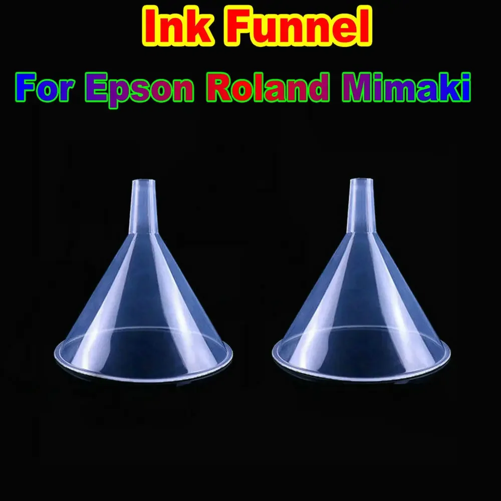 

Printer Refill Ink Kit Funnels Refillable Cartridge Funnel Tool Solvent Resistant Funnel for Roland Mimaki Epson Ink Cartridge