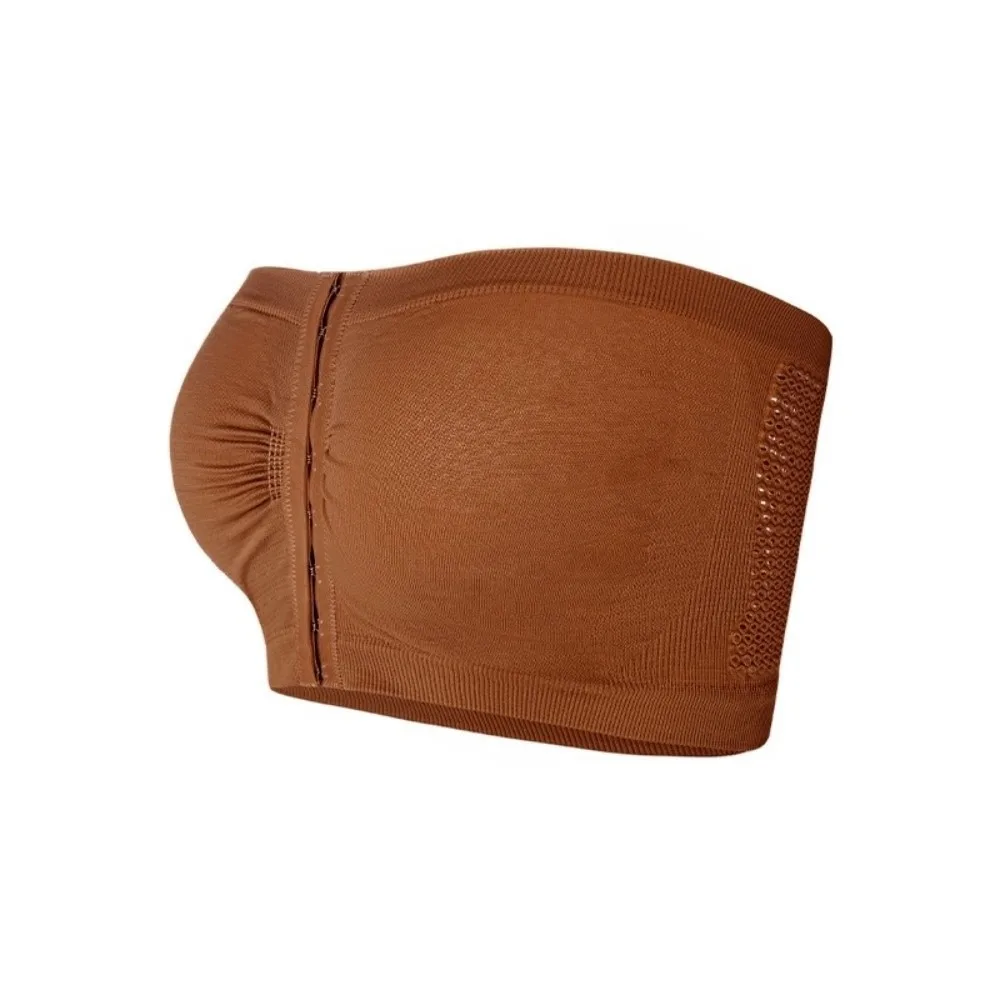 

Women's S/M/L/XL/XXL Strapless Bra Plus Size Large Size Bandeau Bra Non-Wire Nylon Bralette Sporty