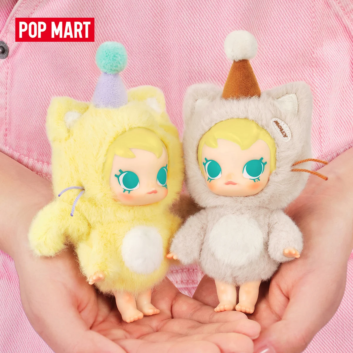 POP MART Baby Molly Pocket Friends Series - winylowy pluszowy wisiorek pudełko z niespodzianką 1 szt./6 szt