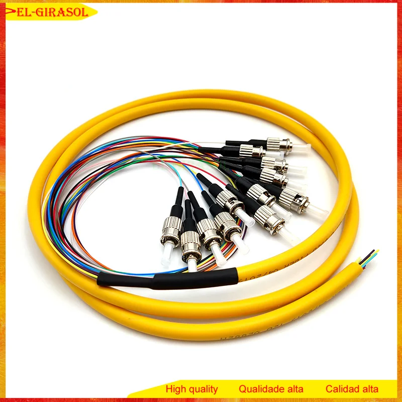 

SM Simplex 12-жильный оптический волоконный хвост одномодовый ST UPC 12-жильный Fanout ST/UPC Волоконно-оптический хвост