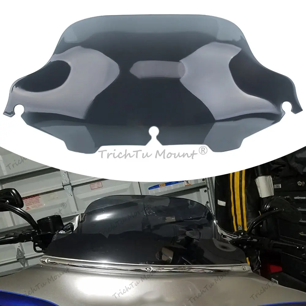 

Motorcycle Light Smoke Windshield Easy Install For Harley Touring Electra Street Glide Ultra Classic Cvo Police Trike 1996-2013