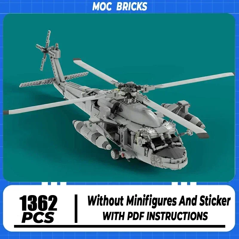 

Military Series Moc Building Blocks UH-60L Fighter Model Technology Bricks DIY Assembly Arcraft Toys For Holiday Gifts