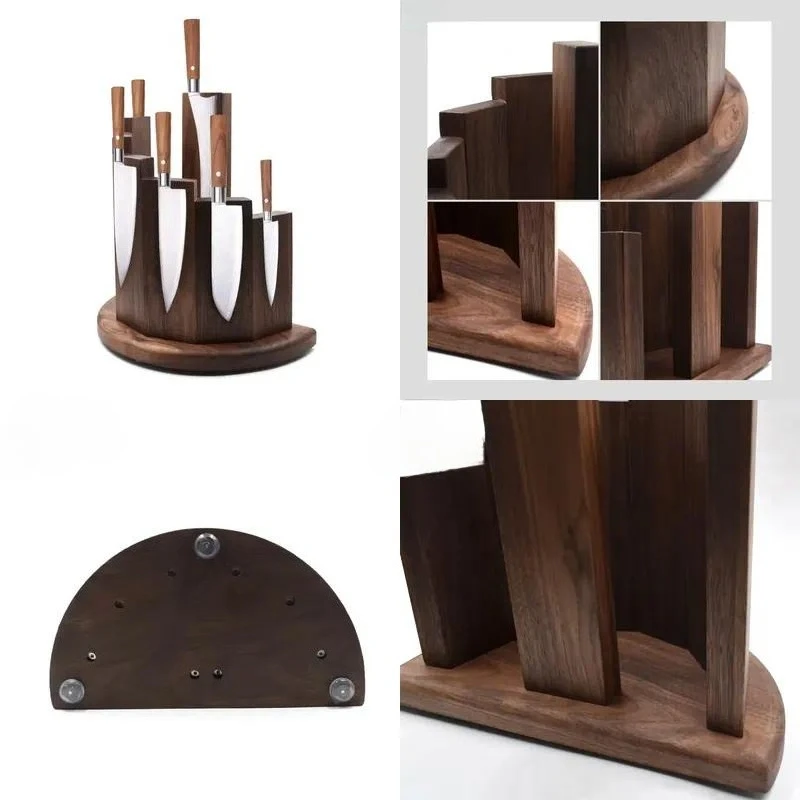 for Custom bamboo/walnut/cherry wood magnetic knife holders, cutlery, scissors and tool holders/strips/strips for kitchens