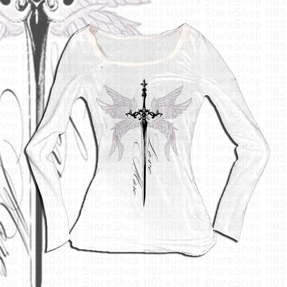 

Y2k Tops Crop Top Women Women's Cropped Shoujo Girl Style 90s Clothes Vintage Woman Clothes for Women Kawaii Emo Graphic Tees