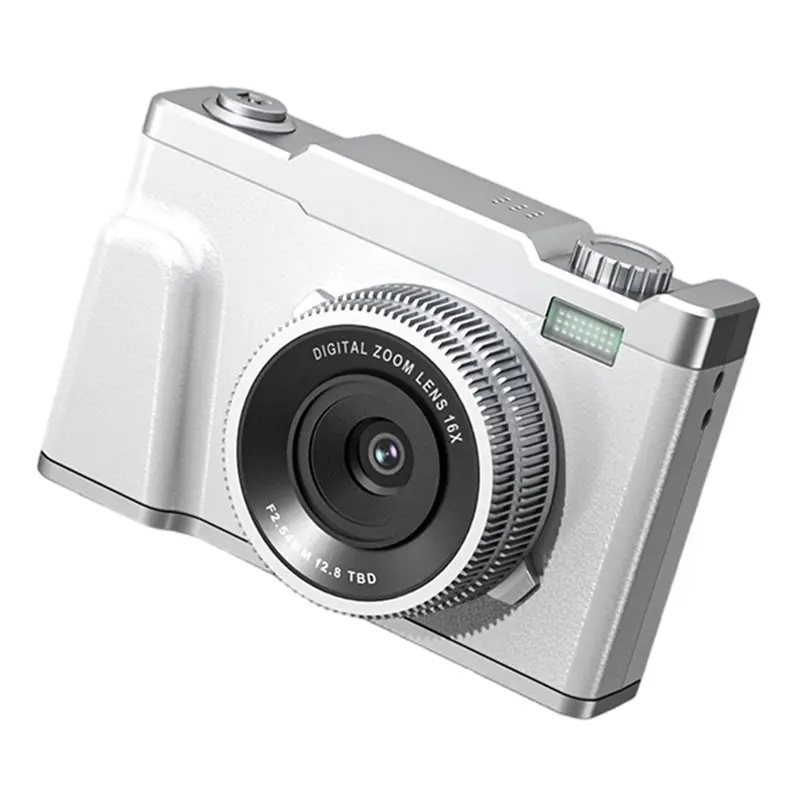 

【ПОДАРОК】Цифровая камера 4K HD со встроенным MP3-плеером, 48 МП, оптический зум, двойная линза, для студентов и домашнего использования, начального уровня