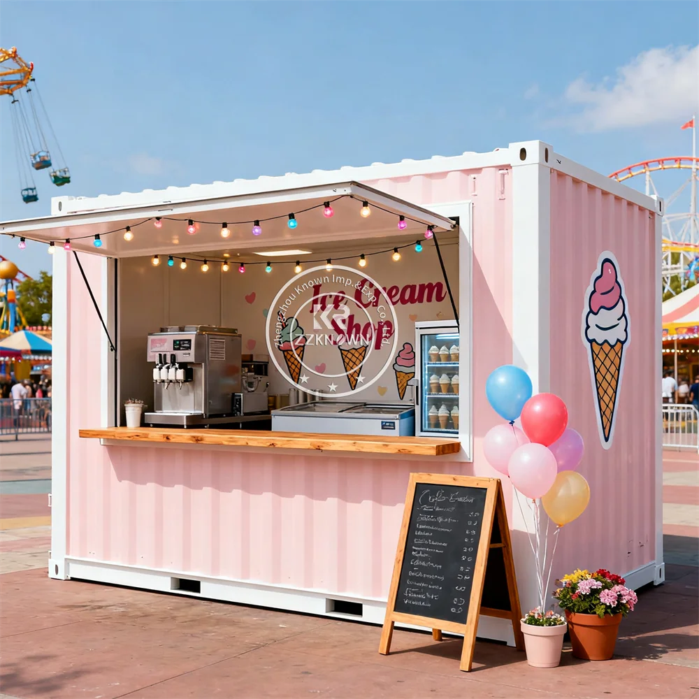 

Prefabricated Prefab Container Restaurant Shipping House Container Store Street Restaurant Customizable Coffee Shop Bar For Sale