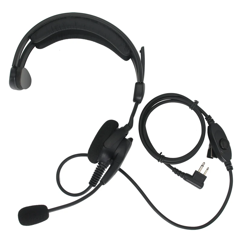 High Quality Walkie Talkie Head Mounted PPT Microphone with One Click Communication Suitable for CP040 EP450 GP300 TC500 CP200