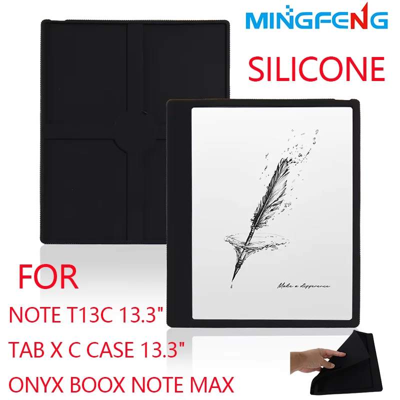 

Мягкий силиконовый чехол для Funda Onyx Boox Note Max/T13C/Taz X C, чехол 13,3 дюйма, тонкий противоударный защитный чехол для электронной книги