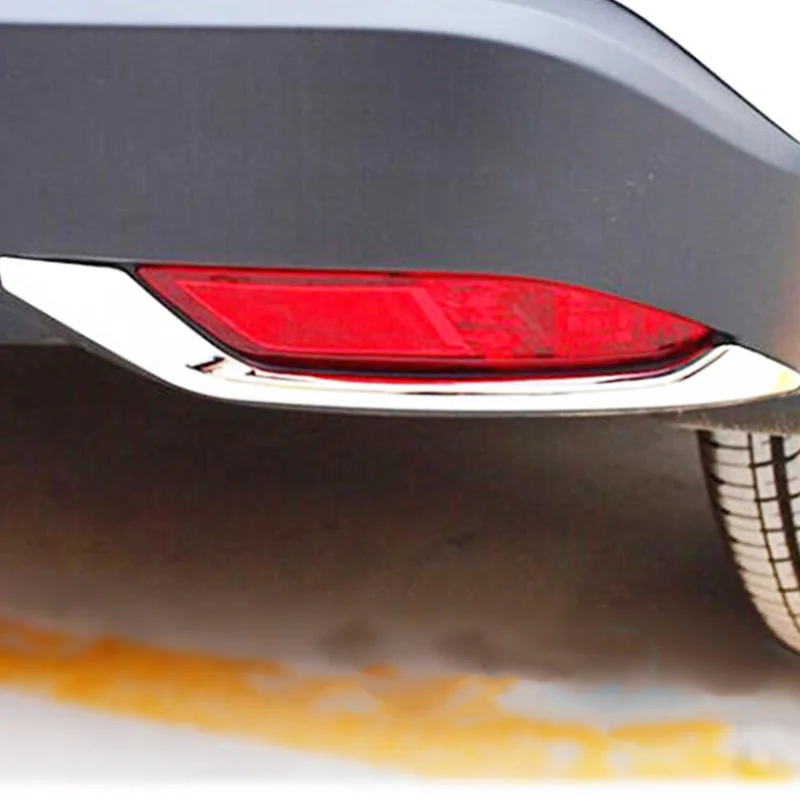 

Прочный для Vezel 2016 2017 2018, хромированный задний противотуманный фонарь, задний фонарь, крышка для бровей, защитная накладка M