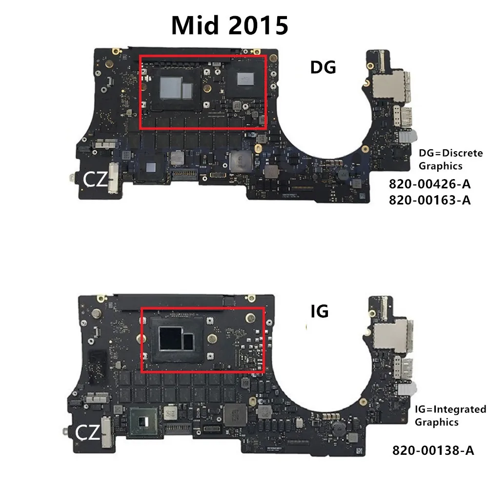 Original A1398 Laptop Motherboard 2012 2013 2014 2015 Year For MacBook Pro Retina 15\