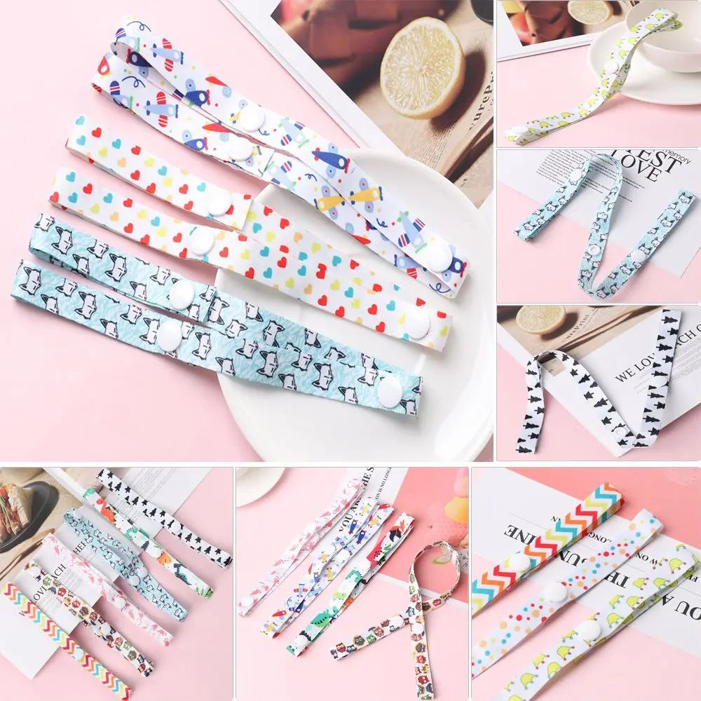 1pc Cute Colorful Strap Holder Trolley Lanyard Hangers Stroller Accessories Bind Belt Fixing Strap Anti-lost Chain
