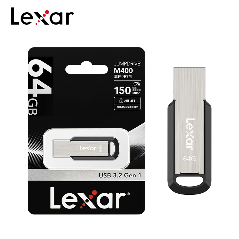 Original Lexar USB Flash Drive JumpDrive M400 USB 3.2 Pen Drive 32GB 64GB 128GB 256GB Max 150Mb/s Pendrive High Quality U Disk