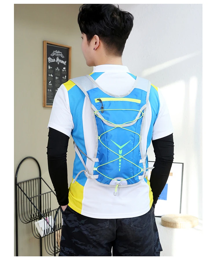 NEW Bike Radfahren Schließen Fitting Blase Rucksack Hydratation Tasche Lagerung Pack Marathon Laufen Jogging Knapsack Ultra Licht Wasserabweisendes Gewebe Triathlon Mini Rucksack – Detail 14