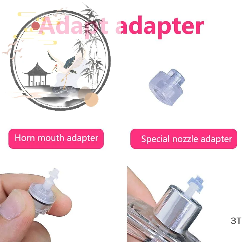 2Pcs Perfume Bottle Transfer Adapter Horn Mouth Nozzle Connector Refill Dispensing Tool Leakproof For Travel Perfume Collectors