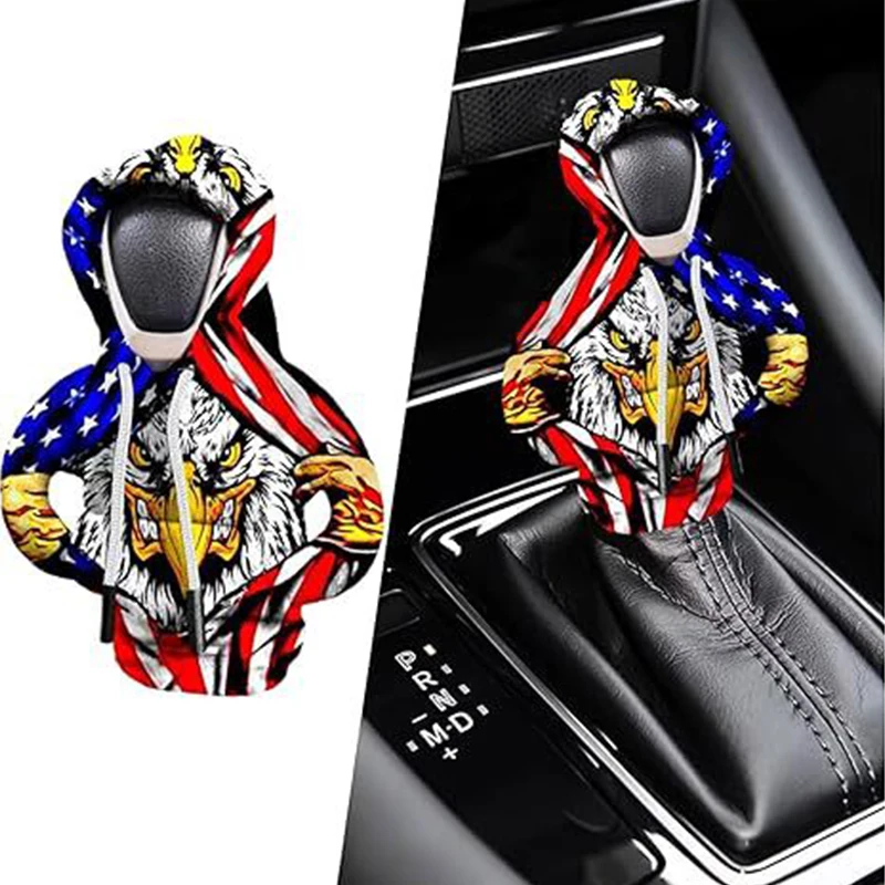 Universa Bat Shift Lever Collars Hoodie Car Gear Shift Knob Cover Change Lever Sweatshirt Gear shift Cover Hoodie Gear Knob Sw — zdjęcie 5