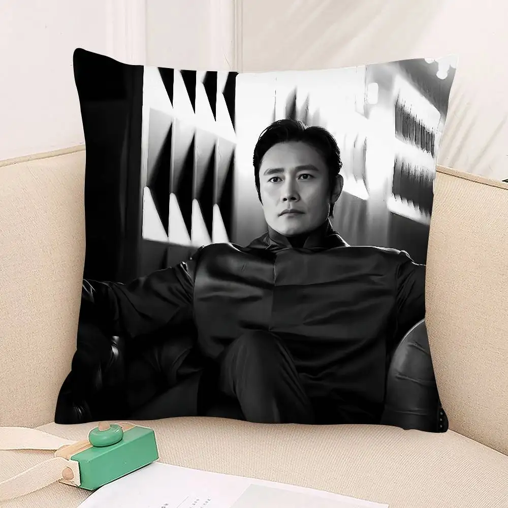 L-Lee Byung Hun 枕ケース 3D プリントポリエステル繊維 40*40 センチメートルホームソファスロー装飾フェスティバルギフト