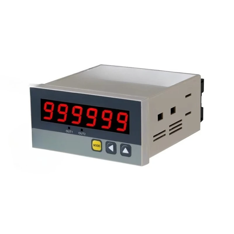 T9ZX Industrial Intelligent Digital Tachometer 6 Digit 48*96mm RPM Line Speedometer RS485 4-20mA Alarms Relay