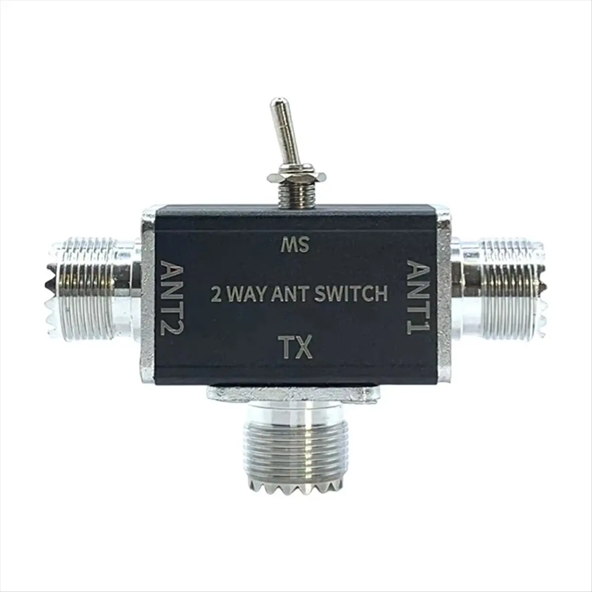ABGN 2 Way Manual Coaxial Antenna Switches Connector 100W 0-50MHz 1 Input & 2 Outputs with OFF/Ground Protection A