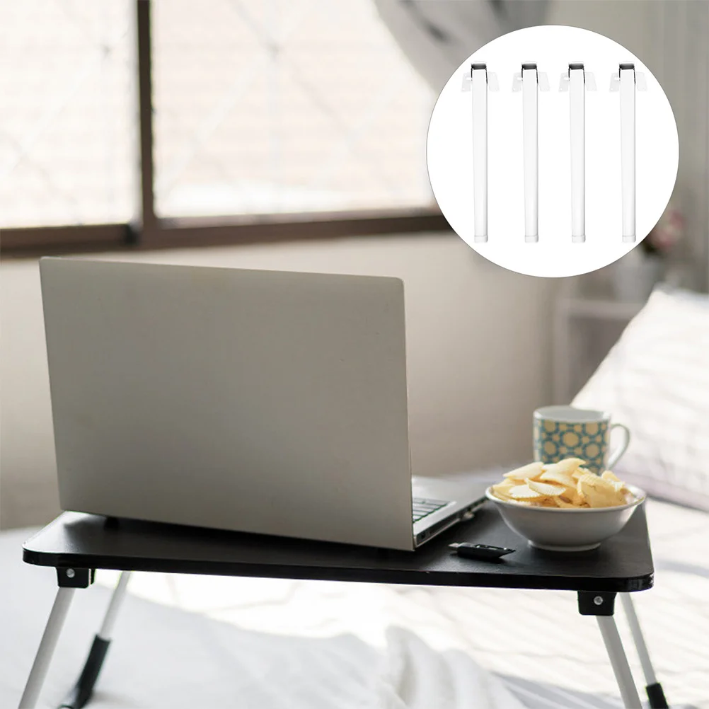

4pcs Metal Folding Table Square Adjustable Replacement Desk Legs Portable Bed Support Hardware For Diy Home Office
