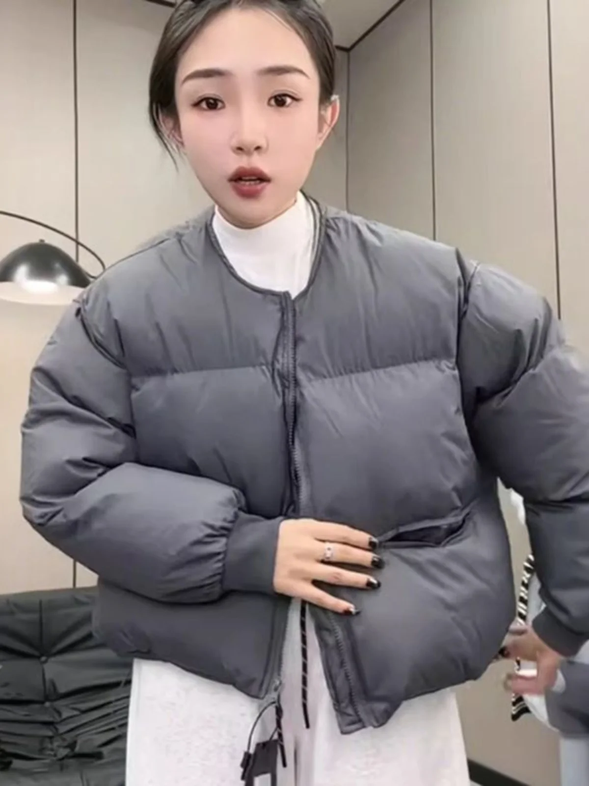 

Модная повседневная свободная женская хлопковая куртка, весна 2025, новая модель, удобная, стильная, универсальная верхняя одежда в корейском стиле