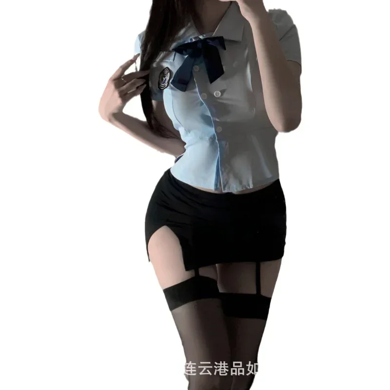 Dirty Rabbit Sexy Lingerie Sexy Policewoman Business Suit Role Playing Student Tight Uniform TemptationOLTeacher