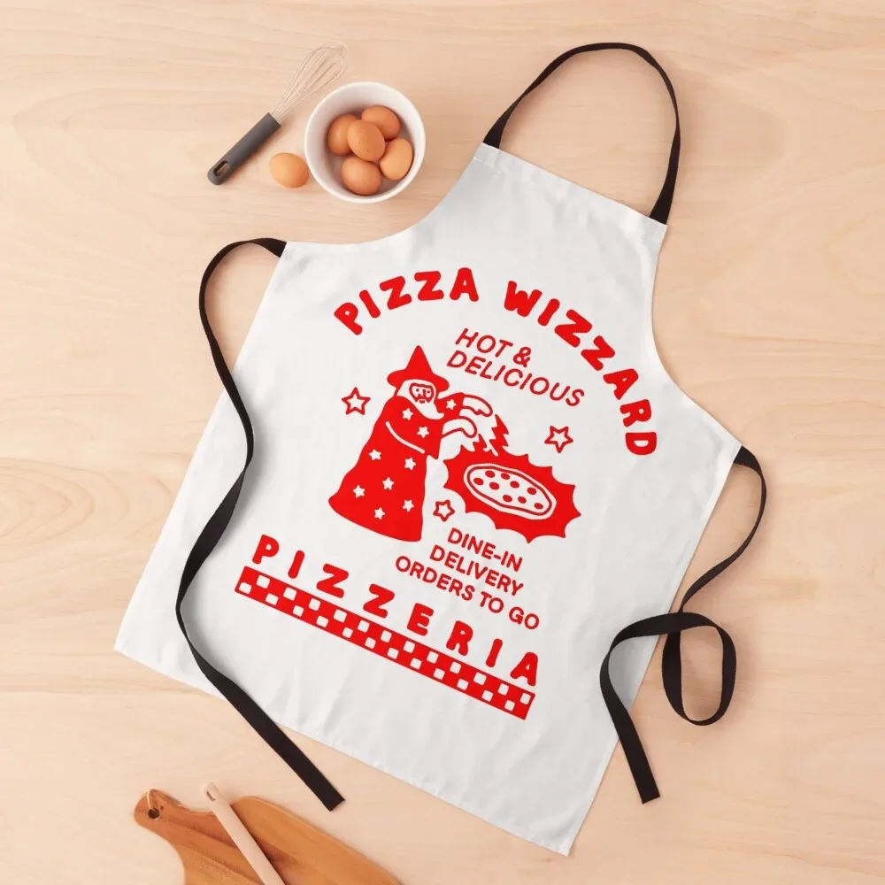 

Pizza Wizzard Pizzeria Apron Kitchen Supplies Idea Goods Women's Dress Smock for hairdressing Apron