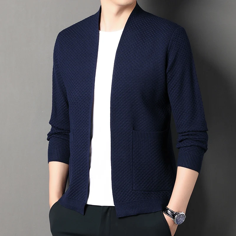 High Quality Men\'s New Spring and Autumn Cardigan Fashion Casual   Cardigan  Mens Clothes