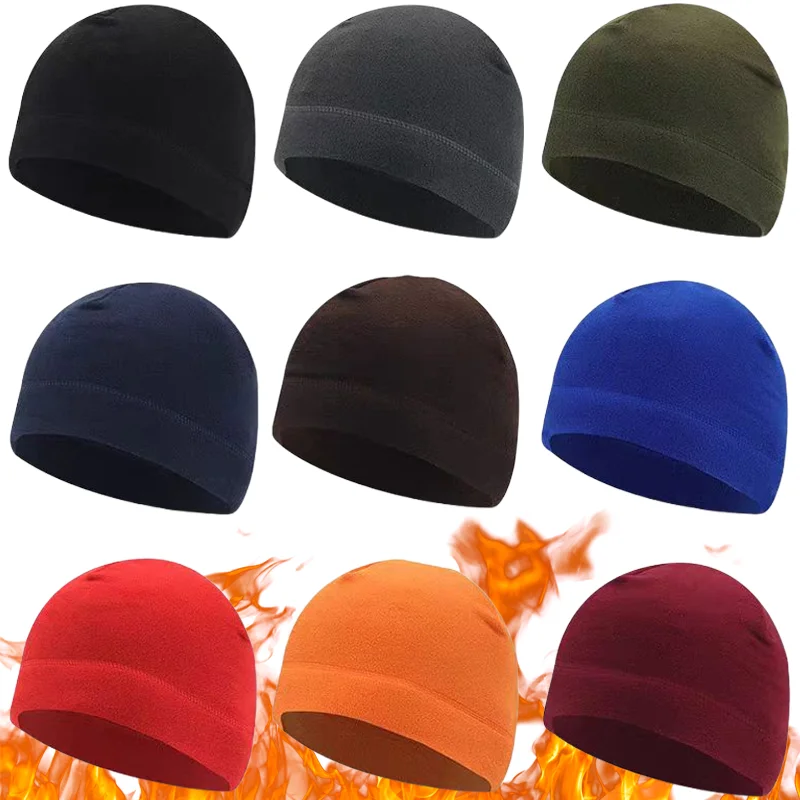 Motorcycle Winter Warm Thermal Fleece Hats Wide-Brim Fleece Skiing Motorcycle Riding Hat Windproof Outdoor Cycling Headgear Cap