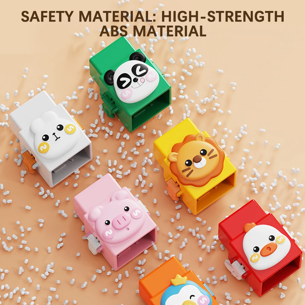 Stacking Toys Kids' Fun Stacking Game With Cute Pets Colorful Cartoon Design For Daily Use Early Interactive Educational Toy